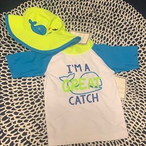 Koala Kids rash guard and hat